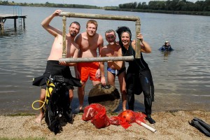 Podvodna ekološka akcija čišćenja jezera u Bačkoj Topoli