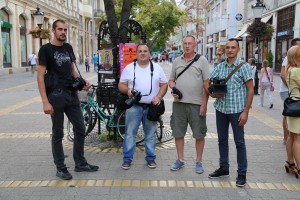 Dan Dužijance 2016 - povorka, Veliko bunjevačko kolo i polaganje venaca ispred biste Blaška Rajića (#1)