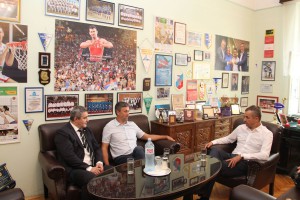 Sastanak člana GV za sport sa pokrajinskim sekretarom za sport i obilazak košarkaškog terena u Aleksandrovu