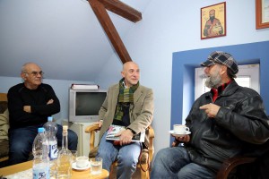 Radna atmosfera kod žirija konkursa "Dani savremene srpske karikature 2016"