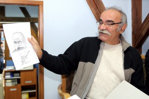 Radna atmosfera kod žirija konkursa "Dani savremene srpske karikature 2016"