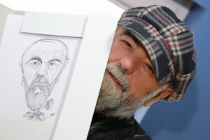 Radna atmosfera kod žirija konkursa "Dani savremene srpske karikature 2016"