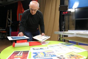 Radna atmosfera kod žirija konkursa "Dani savremene srpske karikature 2016"