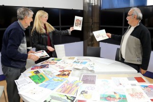 Radna atmosfera kod žirija konkursa "Dani savremene srpske karikature 2016"