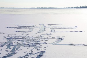 Klizanje po zaleđenom jezeru Palić