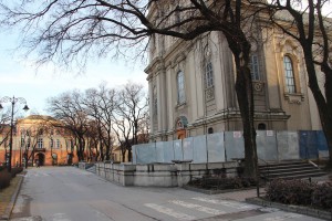 Radovi na saniranju spoljašnjeg zida Katedrale