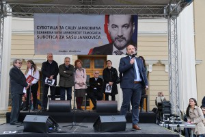 Predsednički kandidat Saša Janković u Subotici