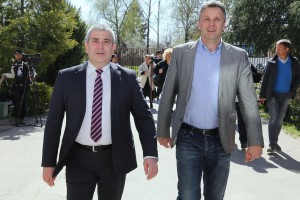 Obilazak renovirane fiskulturne sale OŠ "Sveti Sava" u Aleksandrovu