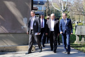 Obilazak radova u prostorijama buduće angio-sale