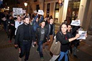 "Protest grupe građana protiv diktature" - 1. dan