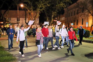 "Protest grupe građana protiv diktature" - 1. dan