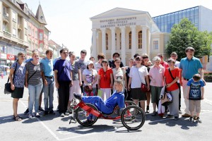 Dodela specijalnog bicikla Slavku Adamovu