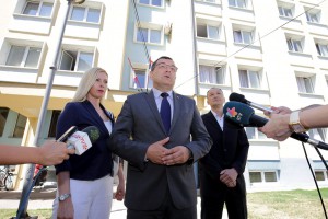 Obilazak rekonstruisanih sanitarnih čvorova i sprata Studentskog doma