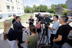 Obilazak rekonstruisanih sanitarnih čvorova i sprata Studentskog doma