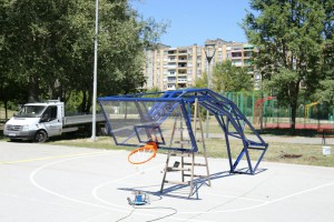 Obnavljanje košarkaškog terena