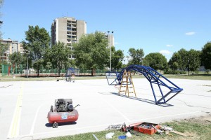 Obnavljanje košarkaškog terena