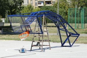 Obnavljanje košarkaškog terena