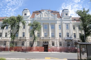 Radovi na fasadi škole