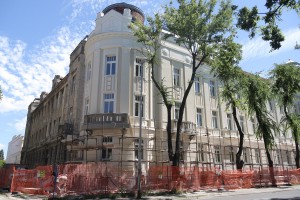 Radovi na fasadi škole