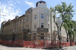 Radovi na fasadi škole