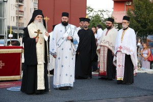 Osveštavanje temelja pravoslavog hrama na Prozivci