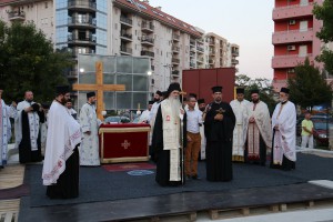 Osveštavanje temelja pravoslavog hrama na Prozivci