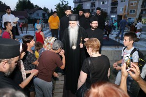 Osveštavanje temelja pravoslavog hrama na Prozivci