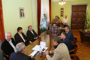 Predstavnici Olimpijskog komiteta  na prijemu kod gradonačelnika