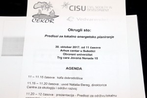 Okrugli sto "Predlozi za lokalno energetsko planiranje"