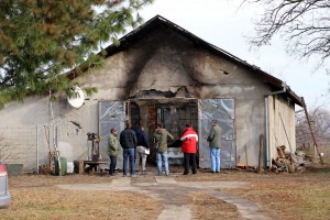 Požar u dvorištu porodičnog gazdinstva Šimona Ostrogonca