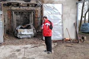 Požar u dvorištu porodičnog gazdinstva Šimona Ostrogonca