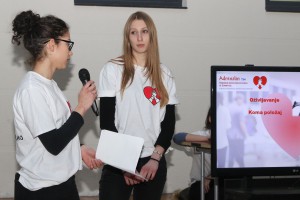 Predavanje učenika Medicinske škole na temu reanimacije