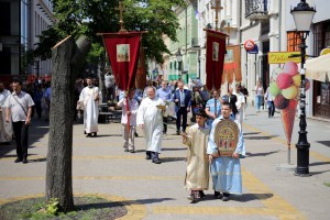 Obeležavanje slave Svetovaznesenskog hrama - litija kroz grad