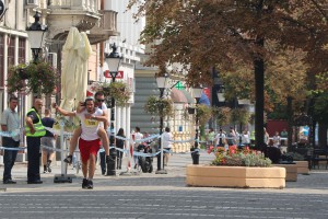 2. Subotički polumaraton - ulazak na cilj