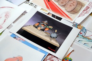 Zasedanje žirija u konkursu akcije "Dani savremene srpske karikature"