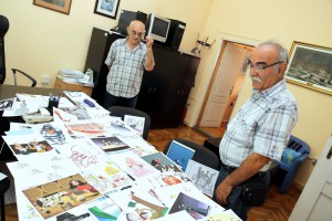 Zasedanje žirija u konkursu akcije "Dani savremene srpske karikature"