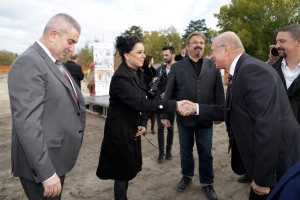 Polaganje kamen temeljca za Dom kulture Mađara na Paliću