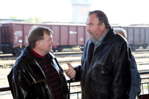 Polaganje venaca na Spomen ploču oslobodiocima Subotice