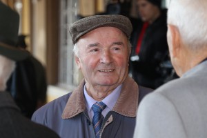 Polaganje venaca na Spomen ploču oslobodiocima Subotice