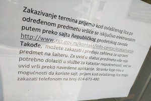 Geodetski zavod / katastar nepokretnosti u štrajku