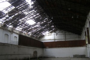 Unutrašnjost nekadašnjeg vojnog kompleksa, kasarne "Kosta Nađ"