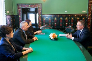 Sastanak gradonačelnika Labana i pokrajinskog sekretara za obrazovanje  i nacionalne manjine Mihalja Njilaša