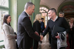 Prijem ministra Đorđevića kod gradonačelnika Labana