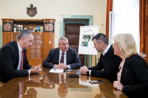 Prijem ministra Đorđevića kod gradonačelnika Labana