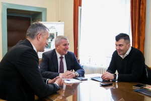 Prijem ministra Đorđevića kod gradonačelnika Labana