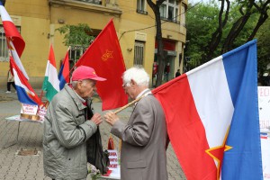 Prvomajski performans UG "Solidarnost" i "Centar – Tito – Központ"