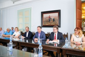 Prijem za Milorada Pupovca i saradnike kod gradonačelnika