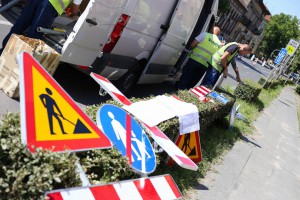 Radovi u ulici Maksima Gorkog (projekat rekonstrukcije "levo skretanje")