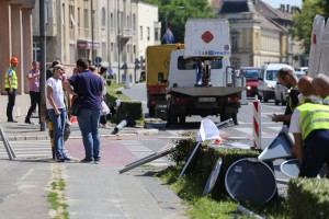 Radovi u ulici Maksima Gorkog (projekat rekonstrukcije "levo skretanje")