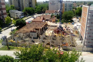 Na licu mesta nakon urušavanja temelja na građevinskom prostoru